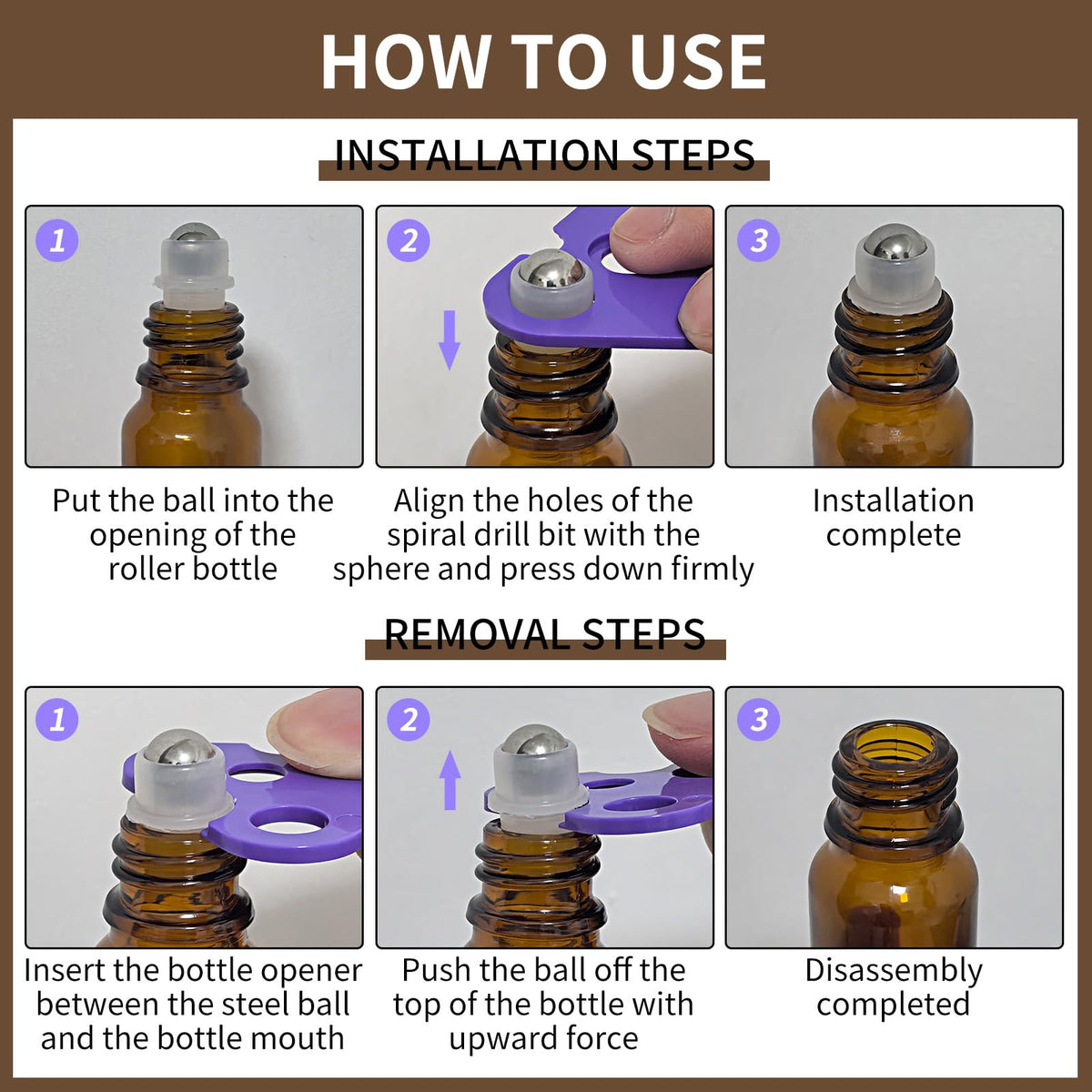Lazy Dream dropper and cap remover facilitate simple mixing and refills.