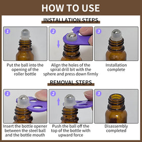 Lazy Dream dropper and cap remover facilitate simple mixing and refills.