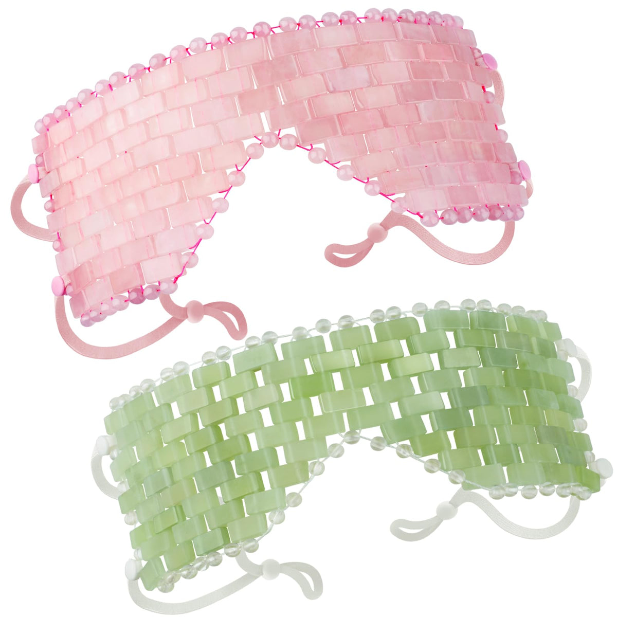 LazyGa Jade eye mask close-up showing cooling therapy for puffiness and relaxation.