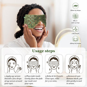 LazyGa Jade Eye Mask in a cozy home relaxation scene