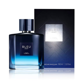 L'Bel Bleu Intense Night bottle pour shows ease of application for nights out.