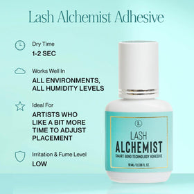 LBLA Beauty Alchemist adhesive dispenser nozzle highlights precise application.