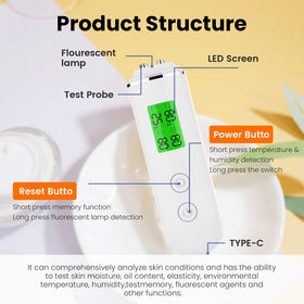 LCHWRO tester LCD display with clear percentage readings for easy interpretation