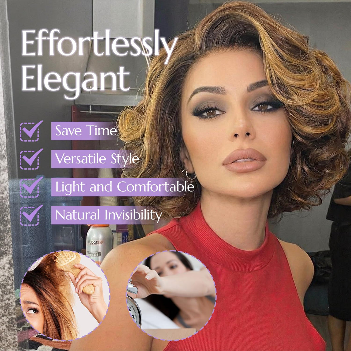 HD lace front close-up highlighting seamless scalp blend