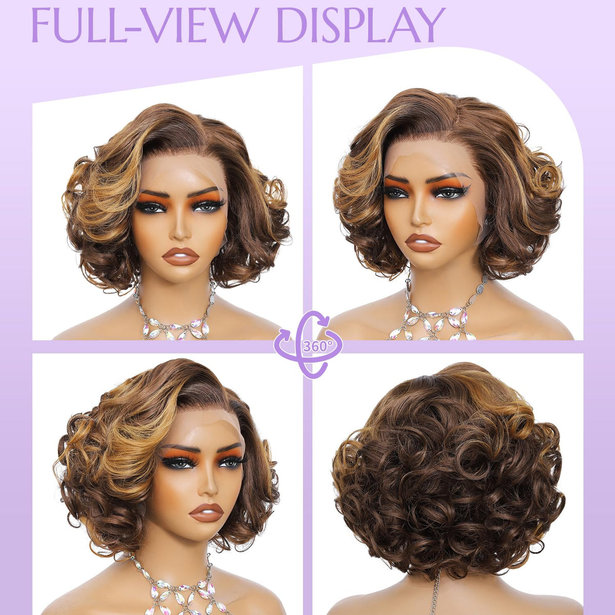 Close-up of LDJOY synthetic fiber with soft sheen and frizz resistance