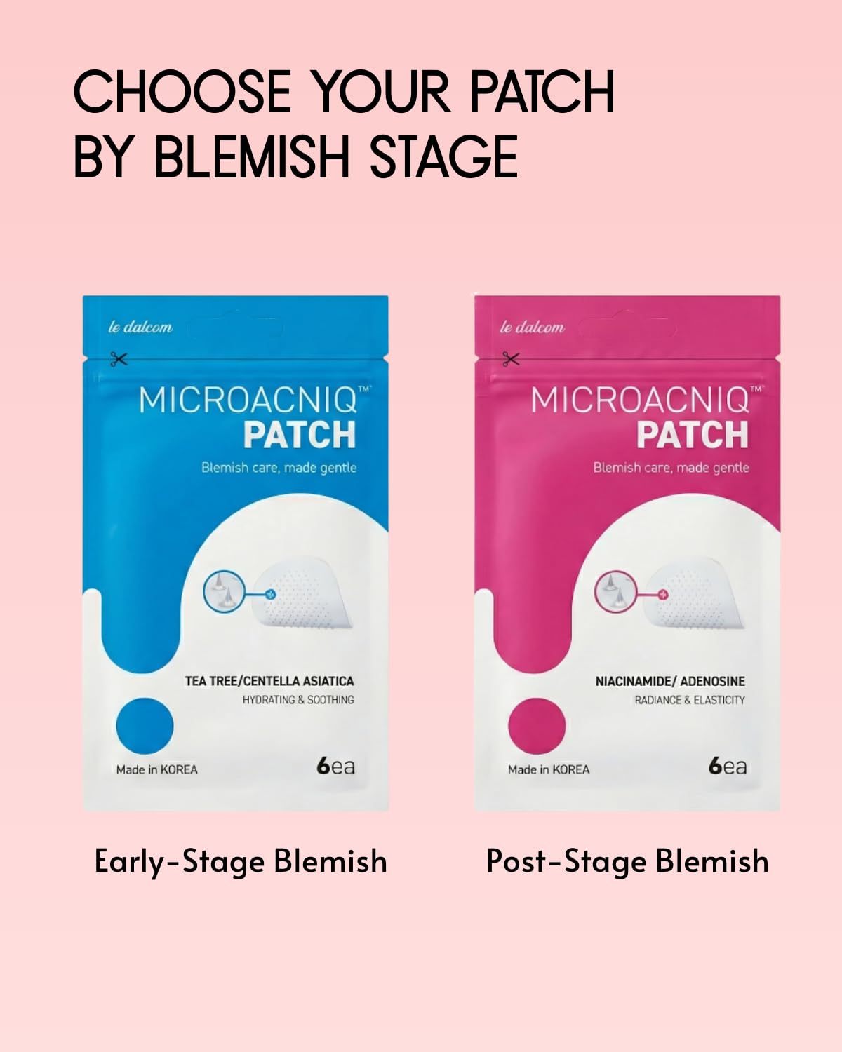 Le Dalcom 18-patches pack ready for travel and daily skincare.