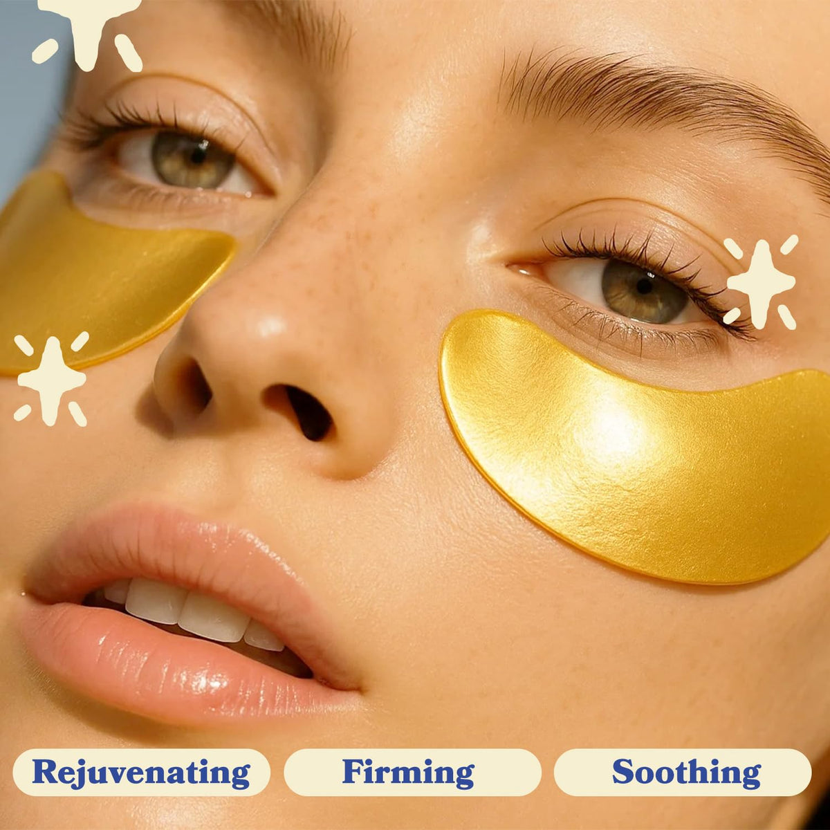 LE GUSHE eye patches safe for sensitive skin in a paraben-free formula.