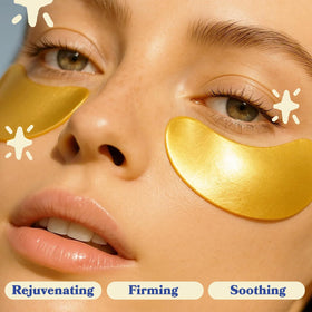 LE GUSHE eye patches safe for sensitive skin in a paraben-free formula.