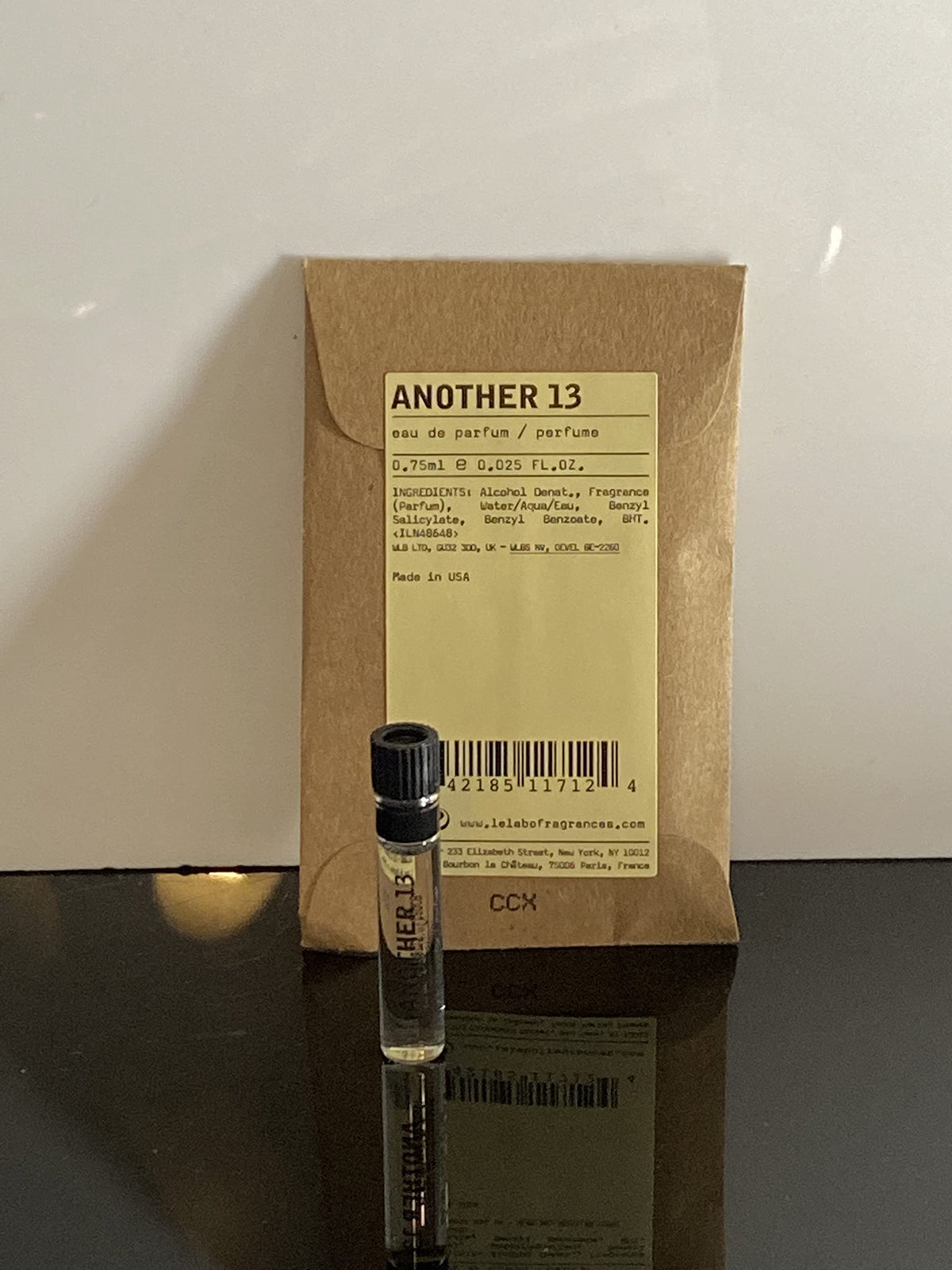 Le Labo AnOther 13 dabber on wrist, subtle aroma exploration.