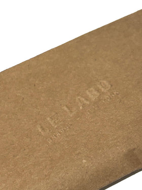 Le Labo Bergamot 22 mini vial front view highlighting discreet fragrance test.