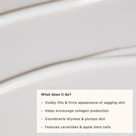 Le Mieux Collagen Peptide Serum texture shot highlighting rich, nourishing formula for dry skin