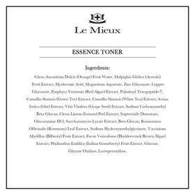 Close view of Le Mieux Essence Toner spray mist for instant refreshment