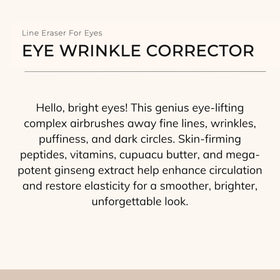 Le Mieux peptide cream apply-ring-finger image highlighting precise eye area use
