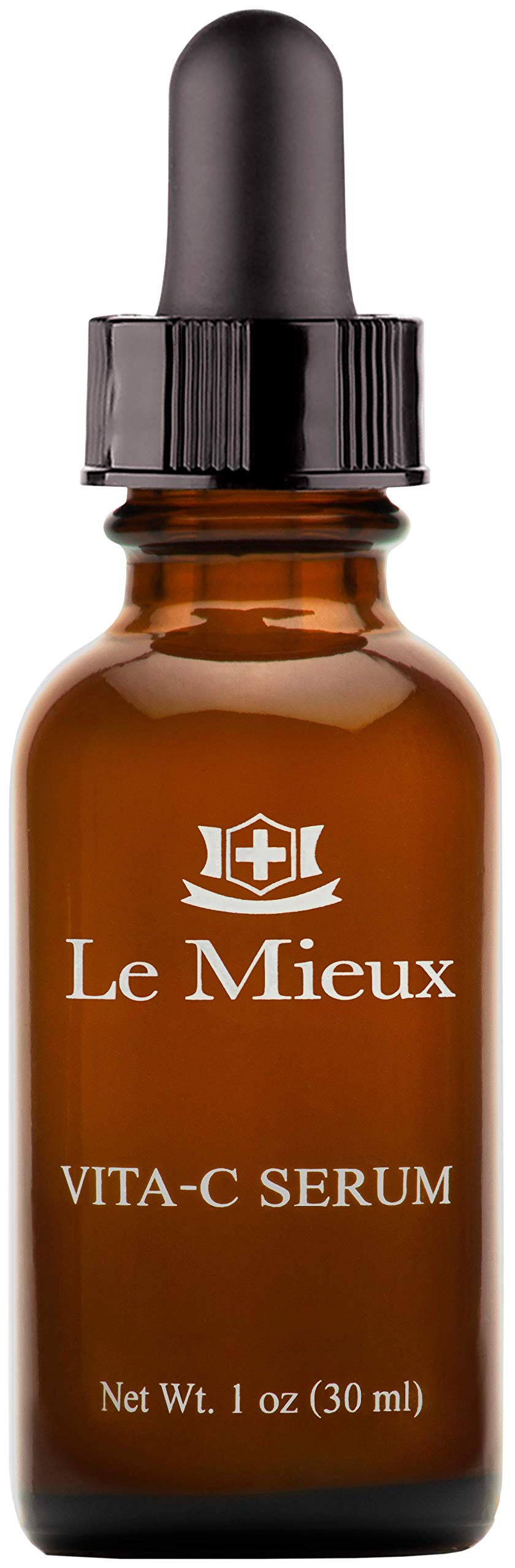 Le Mieux Vita-C Serum bottle closeup featuring a glow-enhancing antioxidant formula.