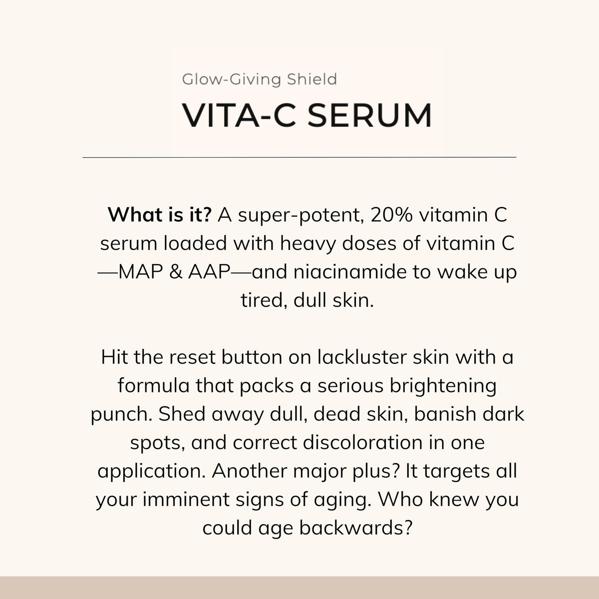 Le Mieux Vita-C Serum hyaluronic acid base supports lasting hydration.