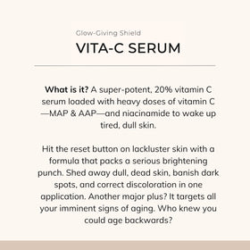 Le Mieux Vita-C Serum hyaluronic acid base supports lasting hydration.