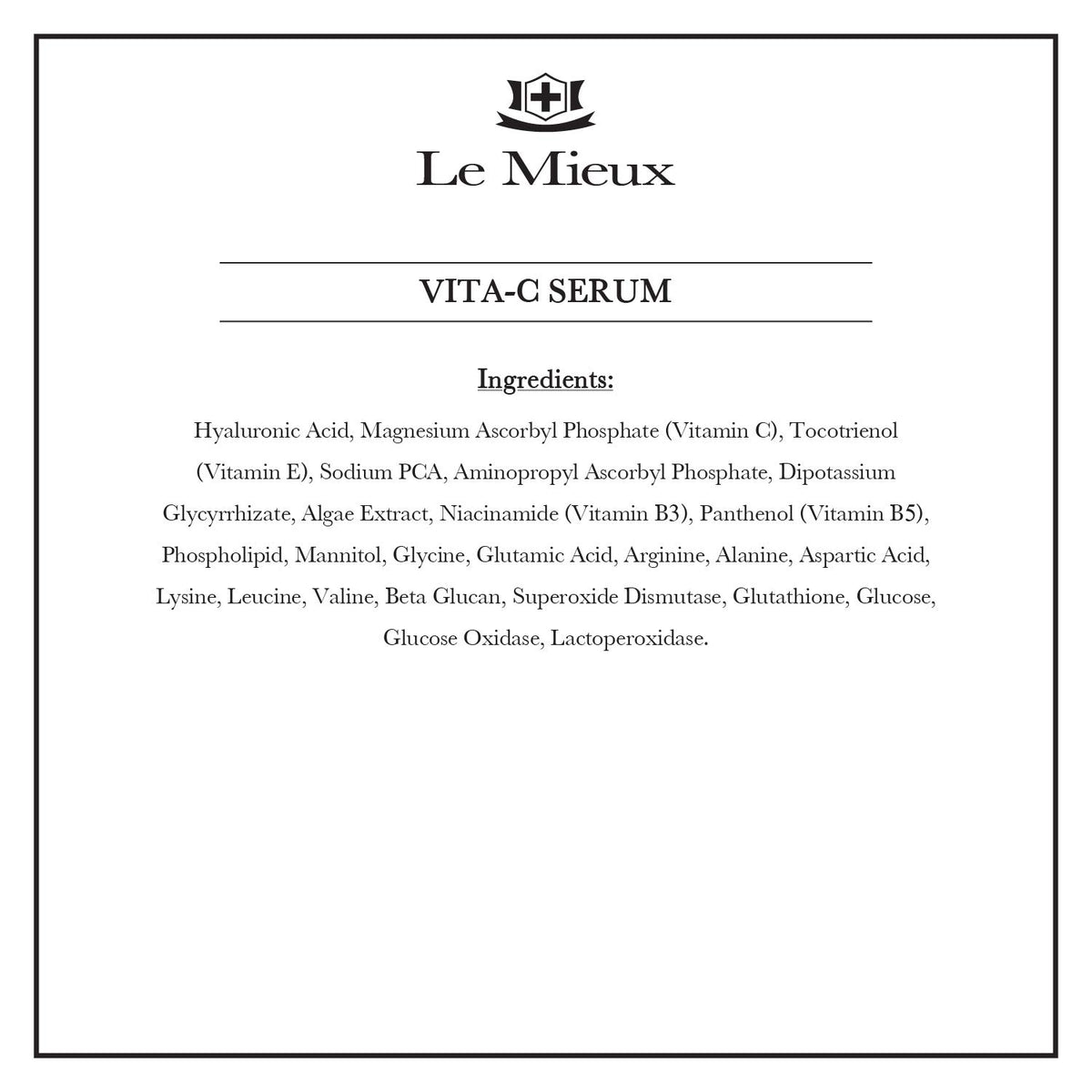 Le Mieux Vita-C Serum texture during application feels silky and refreshing.