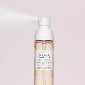 Le Monde Gourmand Crème Vanille Fresh Mist vegan cruelty-free formula on label.