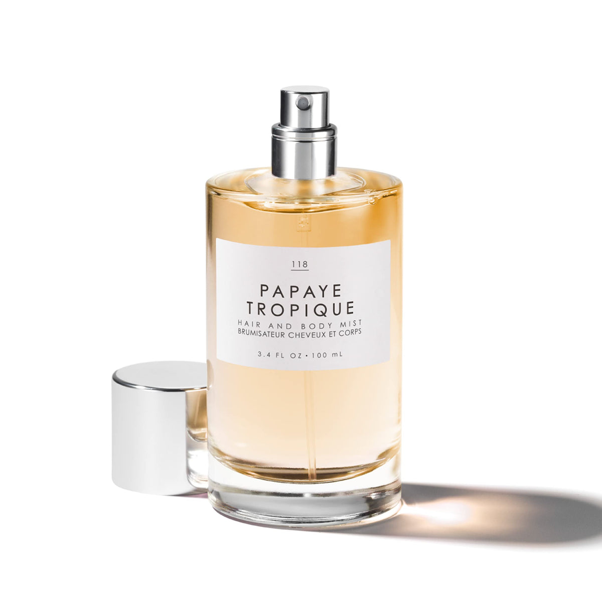 Le Monde Gourmand Papaya Tropique spray mist for lightweight hair and body refresh.