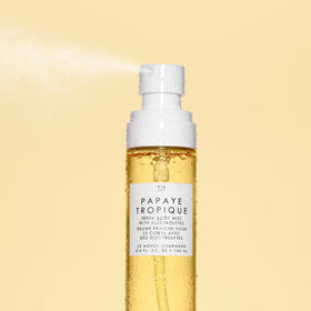 Le Monde Gourmand Papaye Tropique Fresh Mist top notes evoke gooseberry and pineapple brightness.