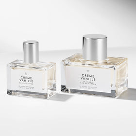 Le Monde Gourmand vegan cruelty-free badge signals ethical fragrance choice.
