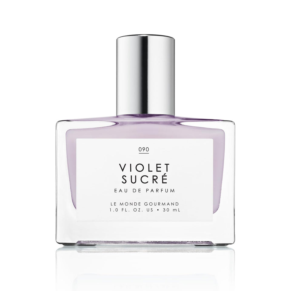 Le Monde Gourmand Violet Sucré bottle front for everyday wear and easy spritz.