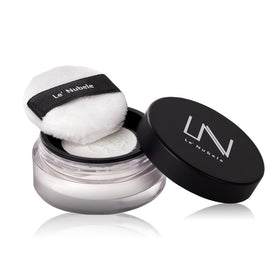 Le Nubele Azulene Face Cover Powder tub with translucent, natural matte finish.