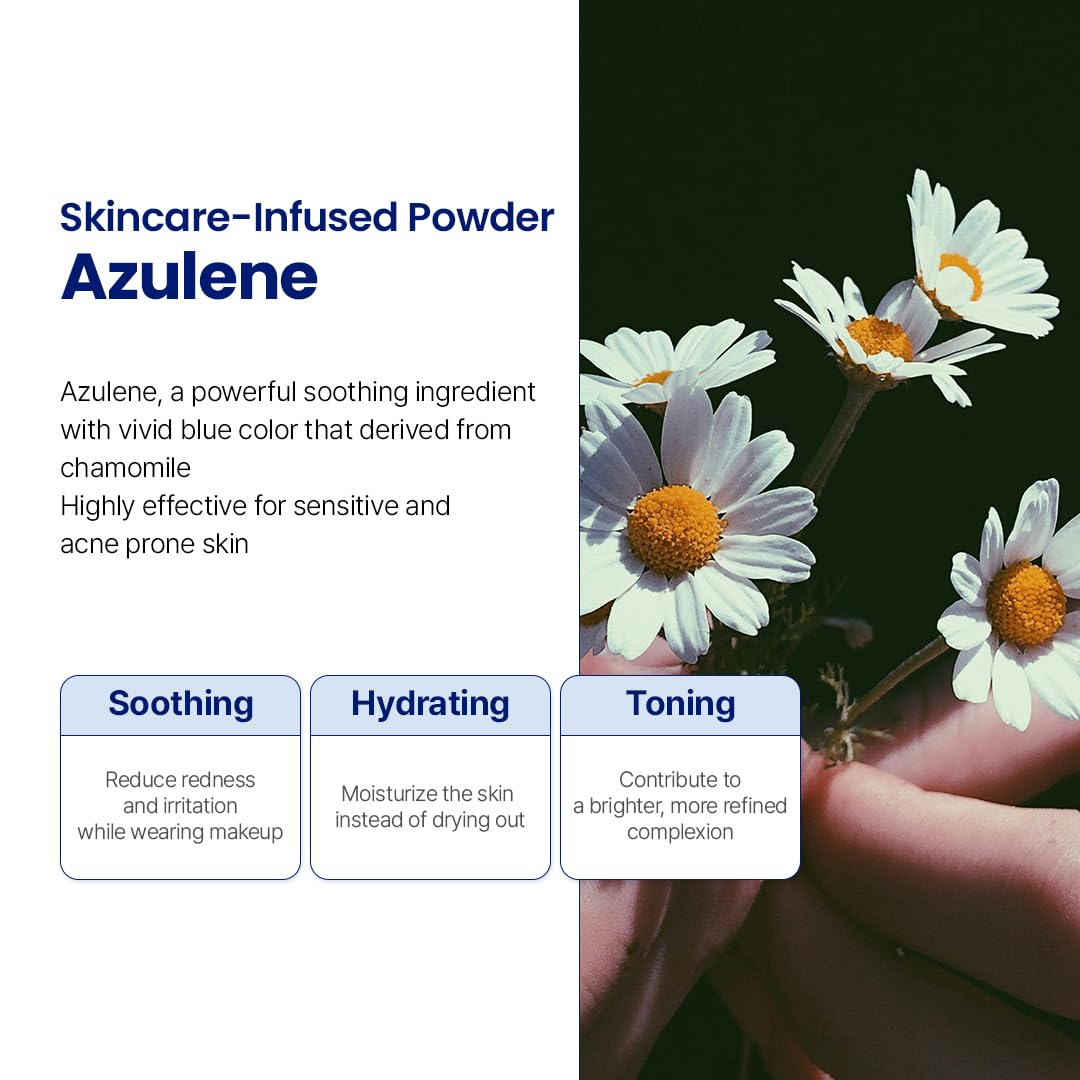Le Nubele Azulene Sebum Control action helps keep makeup fresh longer.