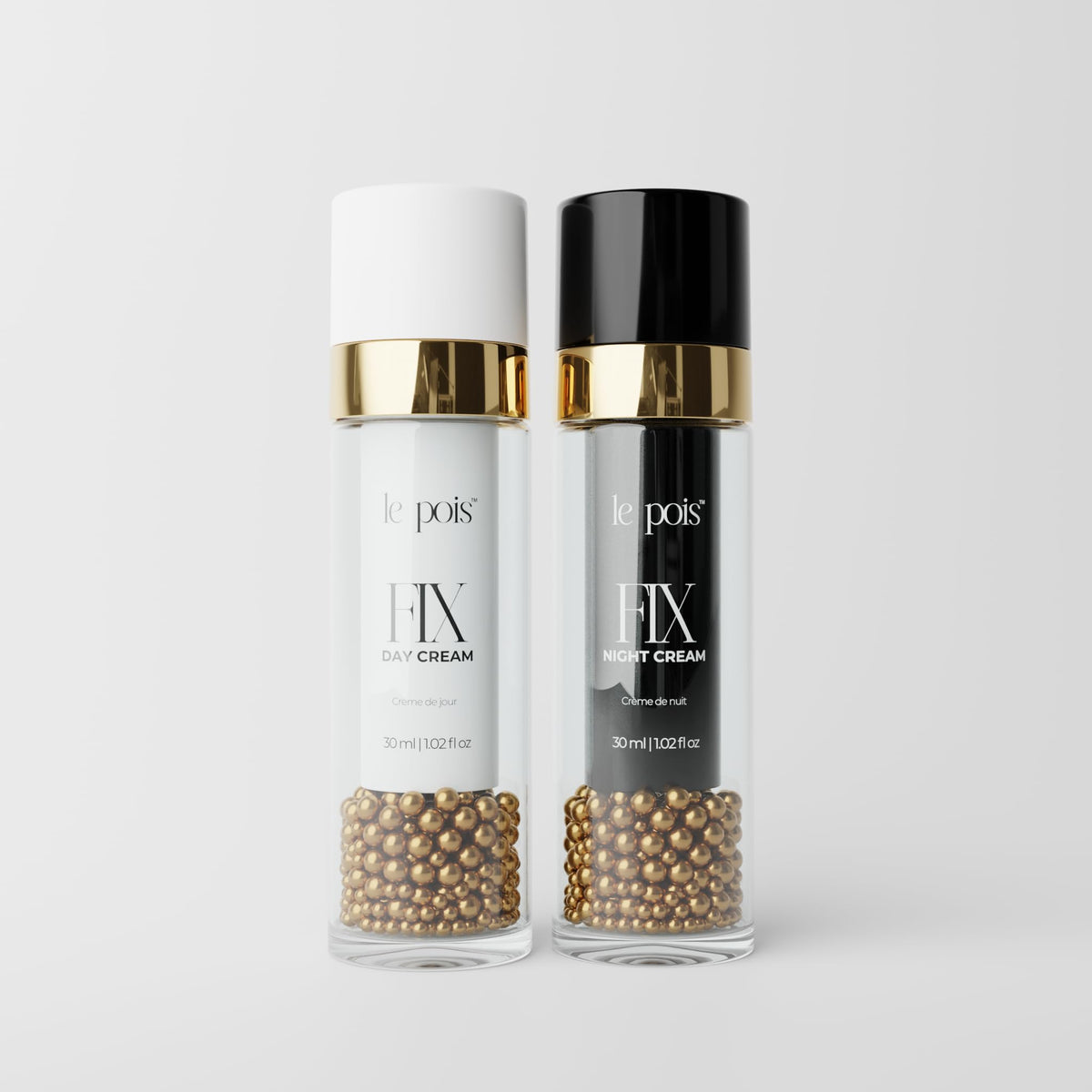 Le Pois FIX Day Cream pea protein blend for nourished skin barrier.