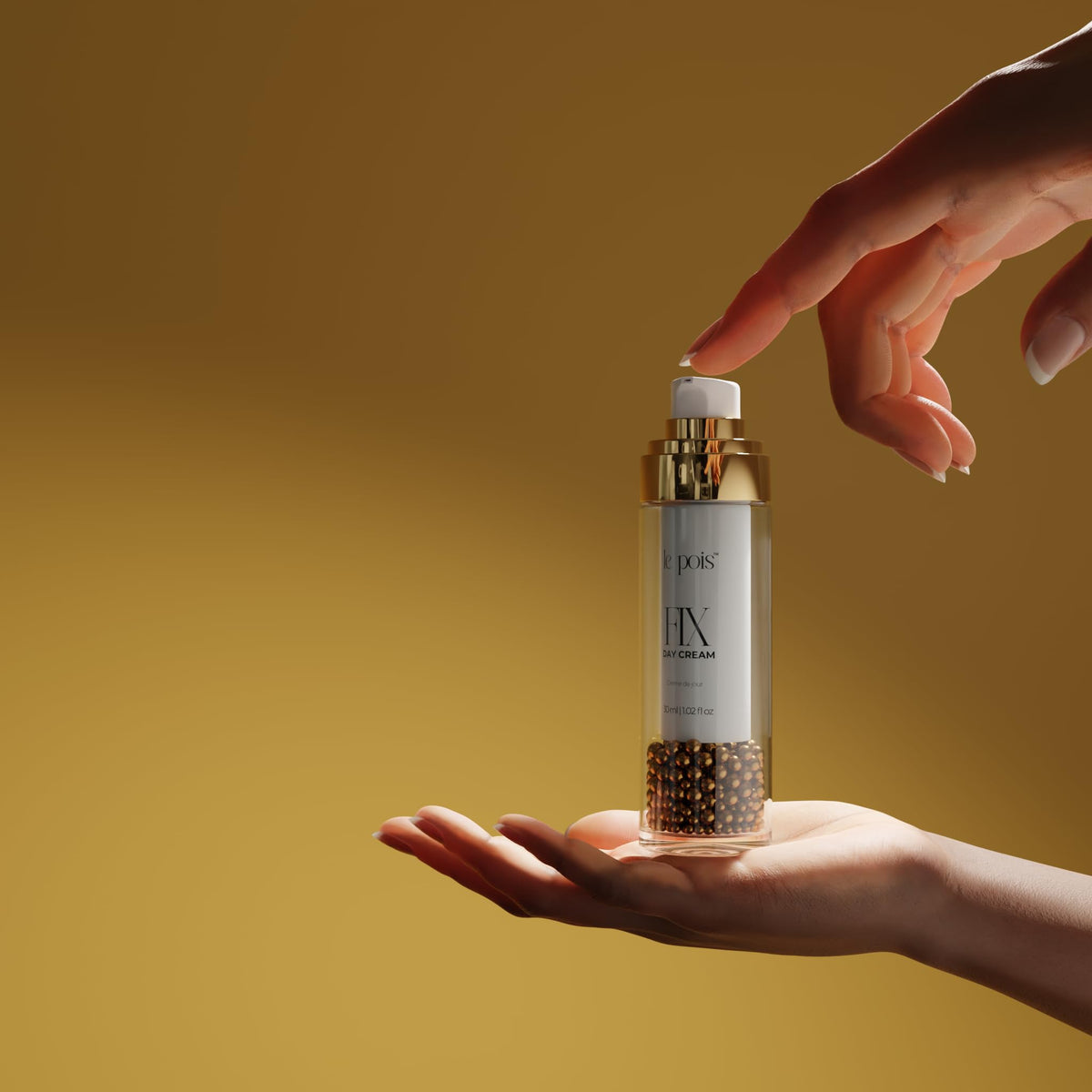 Le Pois FIX Day Cream ingredients highlight rosehip oil and pea protein.