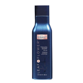 Leaf & Flower Nourishing Shampoo bottle front in blue packaging for healthy scalp