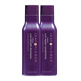 Leaf & Flower Curl Refresh Shampoo bottle cleanses curls for bounce