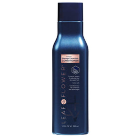 Leaf and Flower Nourishing Conditioner bottle with blue packaging supports color care and smoothness.