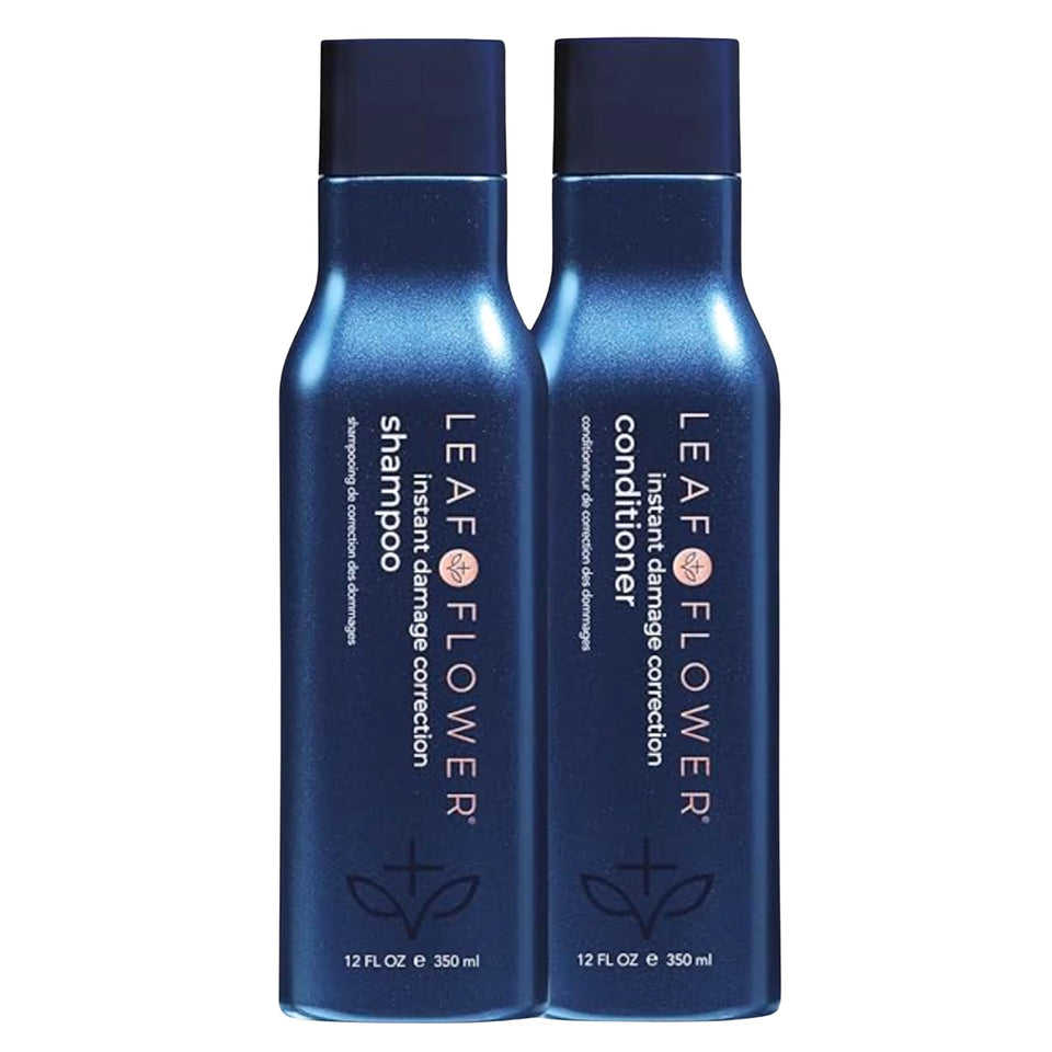 Leaf & Flower shampoo bottle for gentle cleansing and scalp care.