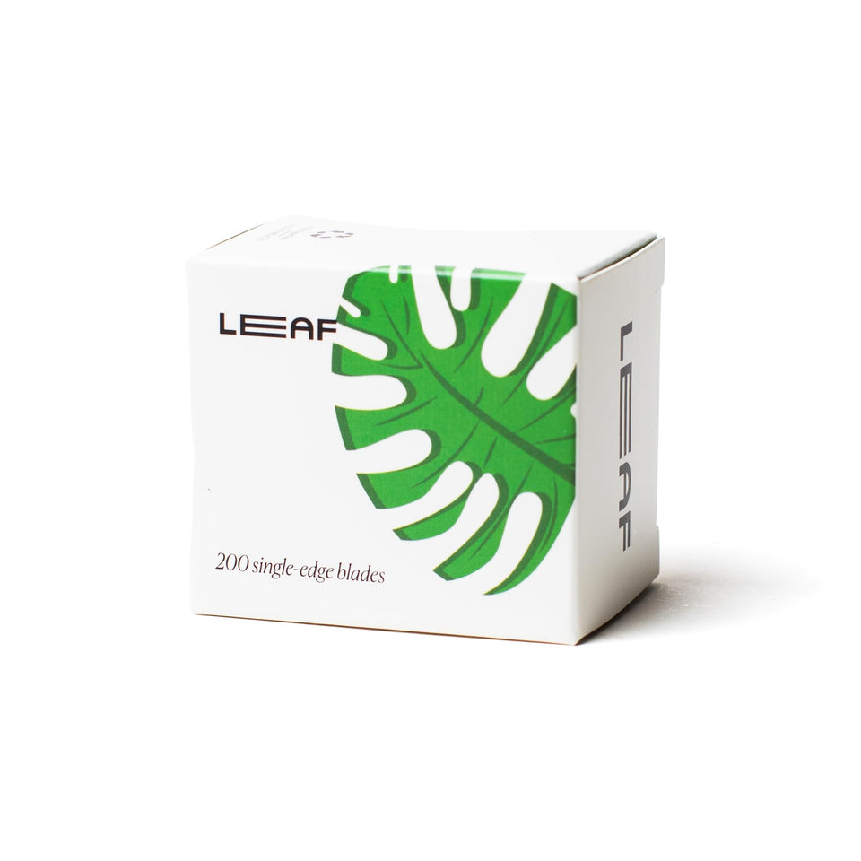Leaf Shave platinum-coated blade pack for smooth, consistent shaves