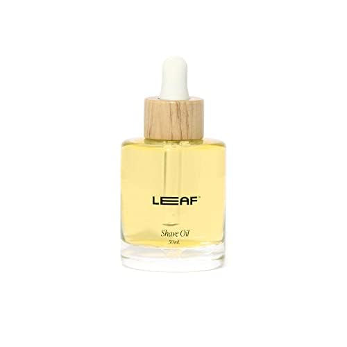 Leaf Shave pre-shave oil bottle with dropper for smoother glide