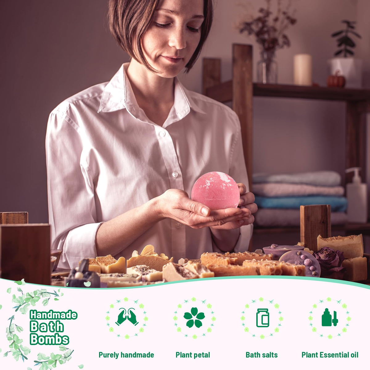 Leafgift bath bombs dissolve quickly in hot water for instant fizz.