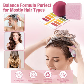 Leafinty shampoo bar with lavender scent cleanses curls with a refreshing aroma.