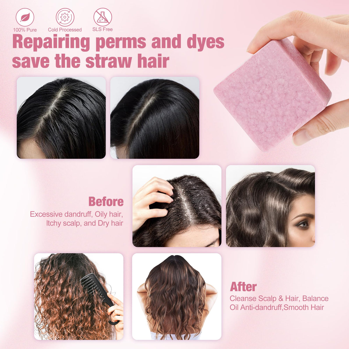 Leafinty shampoo bar in travel-friendly packaging for easy on-the-go use.
