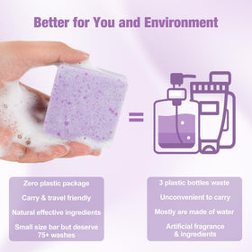 Leafinty Sundazed shampoo bar ingredients: coconut oil, shea butter, jasmine oil.
