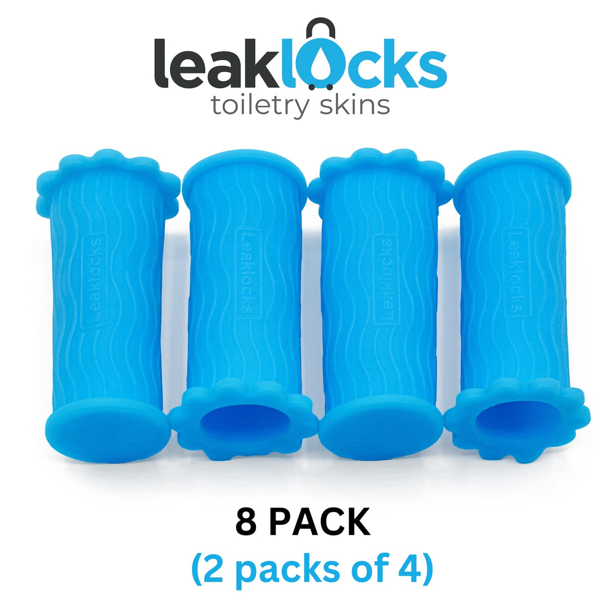 LeakLocks Toiletry Skins toothpaste bottle cover reduces spill risk in luggage.