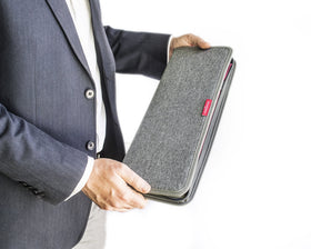 LeanTravel compact dimensions 16.5 x 6 x 1.5 inches fit in slim luggage