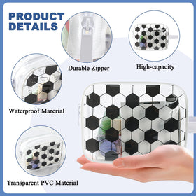 Lebaley soccer clear PVC gift bags with bright designs for team celebrations.