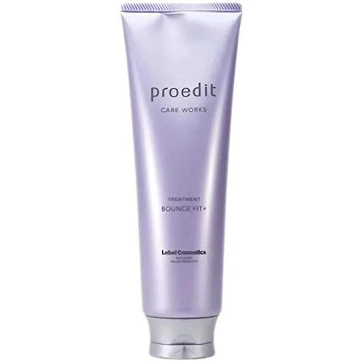Lebel Professional Edit Care Works Bounce Fit Plus bottle close-up highlighting premium packaging for hydration