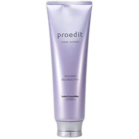 Lebel Professional Edit Care Works Bounce Fit Plus bottle close-up highlighting premium packaging for hydration