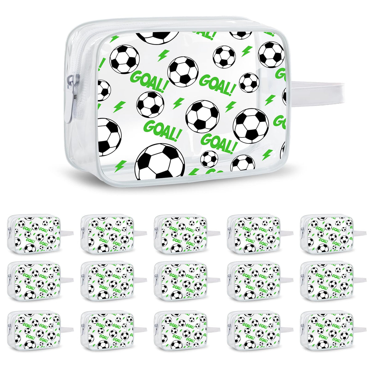 Lebaley soccer snack bags pack in vibrant yellow design for team gifts