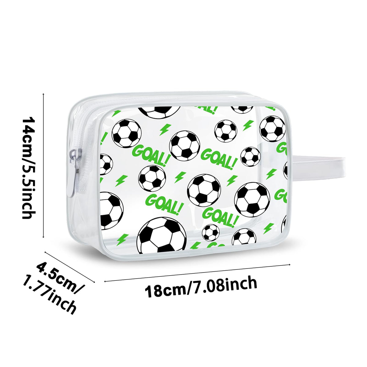 Lebaley soccer snack bag design on counter ready to fill with treats