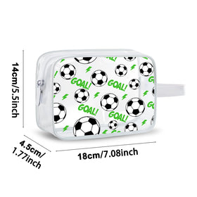 Lebaley soccer snack bag design on counter ready to fill with treats