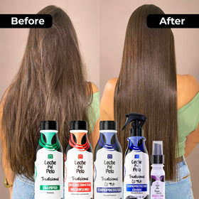 Leche Pal Pelo Traditional glossy finish after use demonstrates shine.