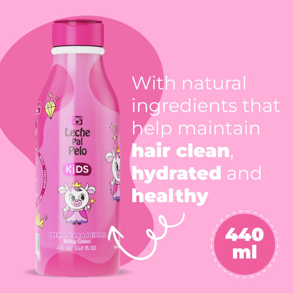 Leche Pal Pelo Kids Styling Cream pump design enables easy application